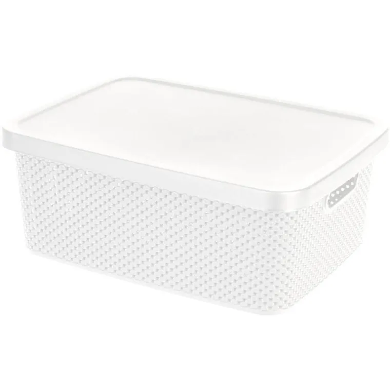 Storagesolutions, pojemnik plastikowy z pokrywą zamykany, 13 l