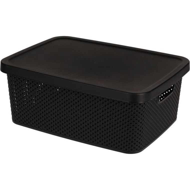 Storagesolutions, pojemnik plastikowy z pokrywą zamykany, 13 l