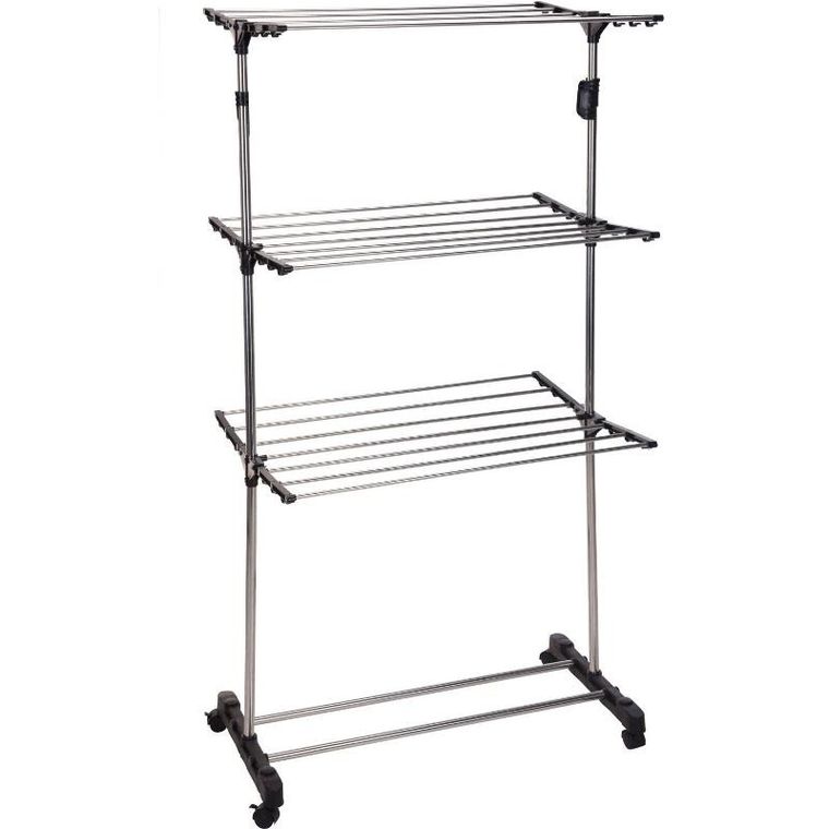 Storagesolutions, suszarka na ubrania, 3-poziomowa, 80-57-165 cm