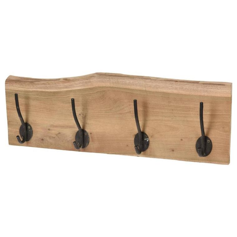 Storagesolutions, wieszak na ścianę, 4 metalowe haczyki, 50 cm