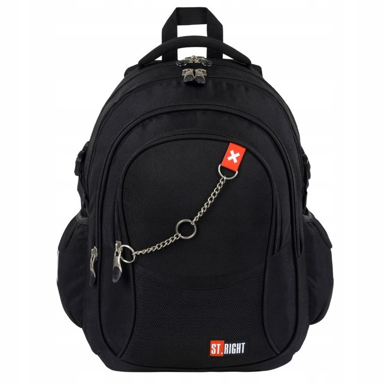 St.Right, plecak szkolny, 4-komorowy, X White