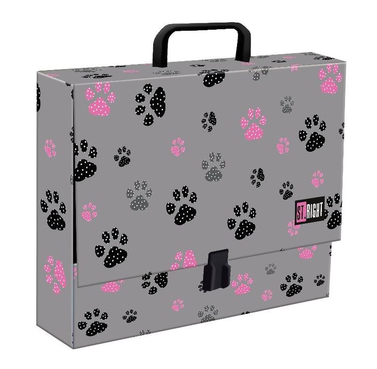 St.Right, teczka z rączką, A4, Paws, 1 szt.