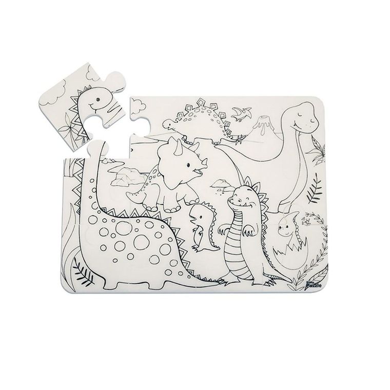 Strigo, Funny Mat, Dinozaury, puzzle do kolorowania