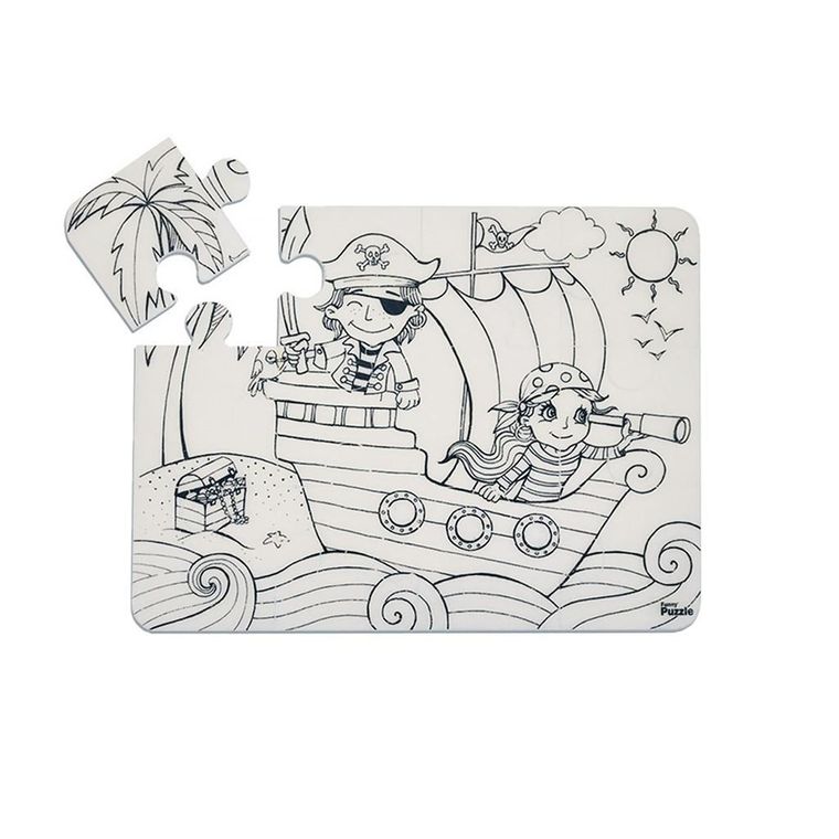 Strigo, Funny Mat, Wyspa Piratów, puzzle do kolorowania