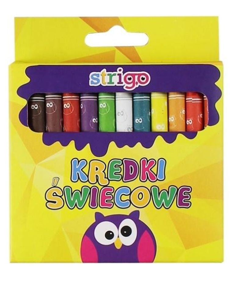 Strigo, kredki świecowe, 24 kolory