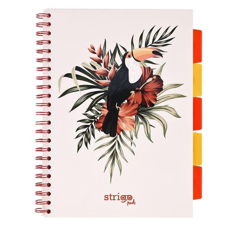 Strigo, Pads, kołozeszyt A4, 100 kartek, kratka, Tropiki, Pelikan, 1 szt.