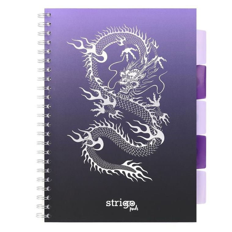 Strigo, Pads, kołozeszyt A5, 100 kartek, kratka, Głębiny, Smok wodny, 1 szt.