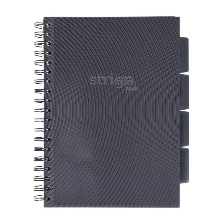 Strigo, Pads, kołozeszyt B5, 100 kartek, kratka, Basic, szary, 1 szt.