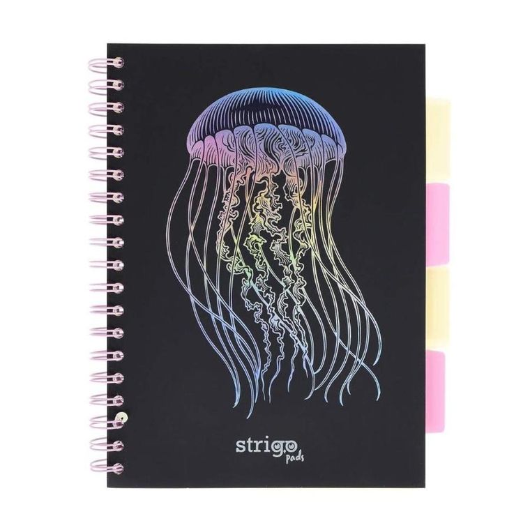 Strigo, Pads, kołozeszyt B5, 100 kartek, kratka, Głębiny, Meduza, 1 szt.