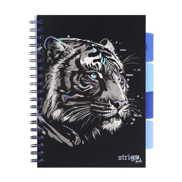 Strigo, Pads, kołozeszyt B5, 100 kartek, kratka, Tygrys, 1 szt.