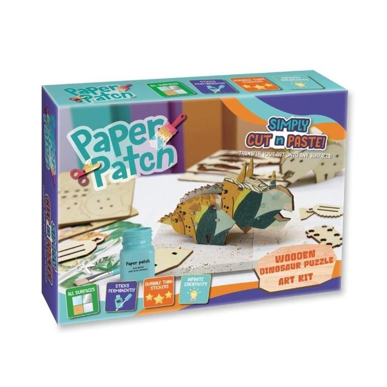 Strigo, Paper Patch, zestaw do decoupage, Puzzle Dino