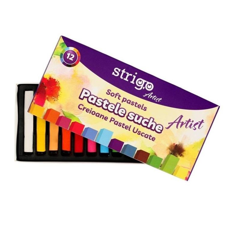Strigo, pastele suche, 12 kolorów