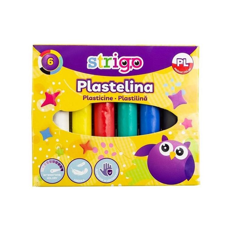 Strigo, plastelina, 6 kolorów