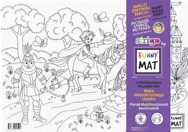 Strigo, podkładka na biurko, mata do malowania, Księżniczka