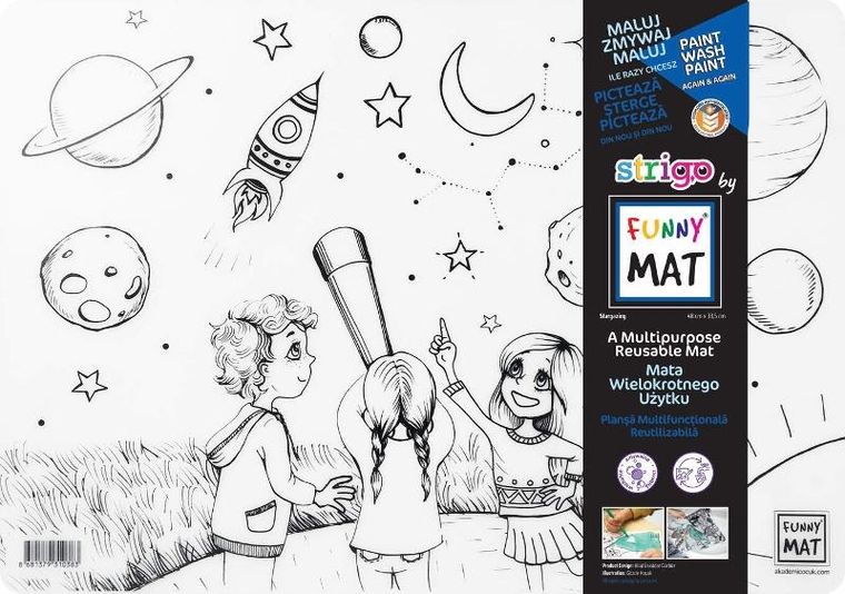 Strigo, podkładka na biurko, mata do malowania, Obserwacja nieba