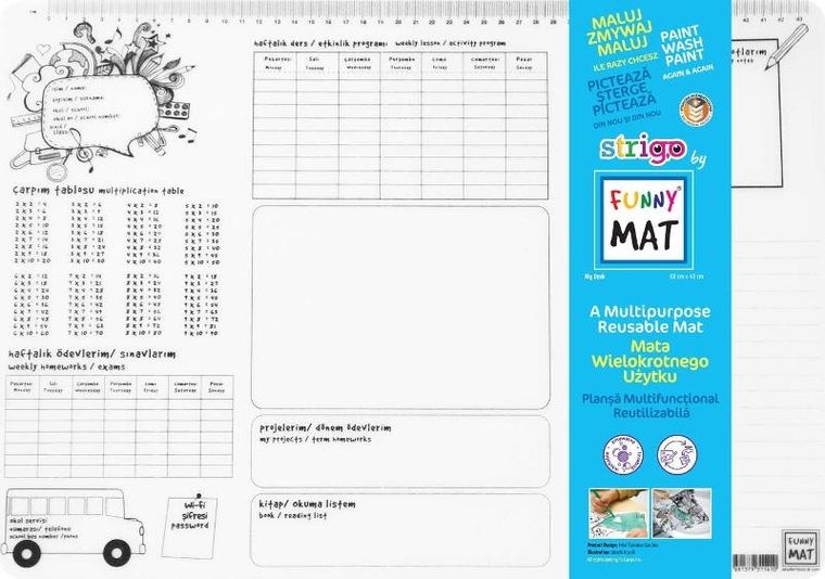 Strigo, podkładka na biurko, mata do malowania, Planer