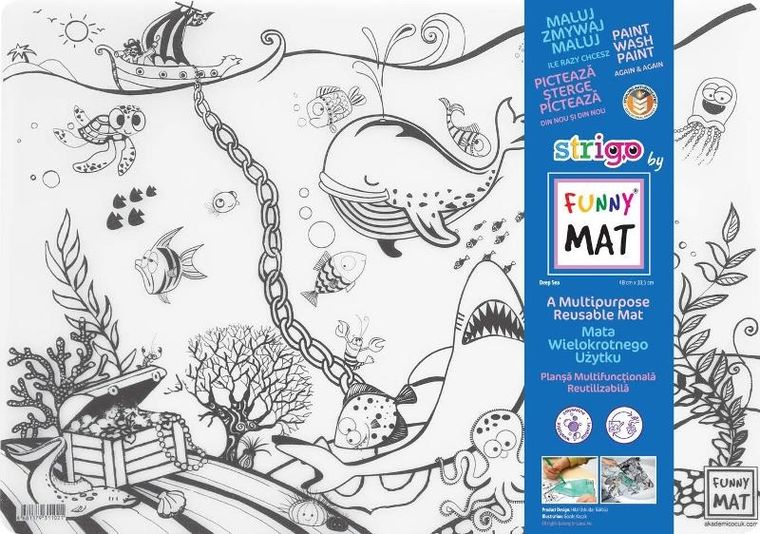 Strigo, podkładka na biurko, mata do malowania, Podwodny świat