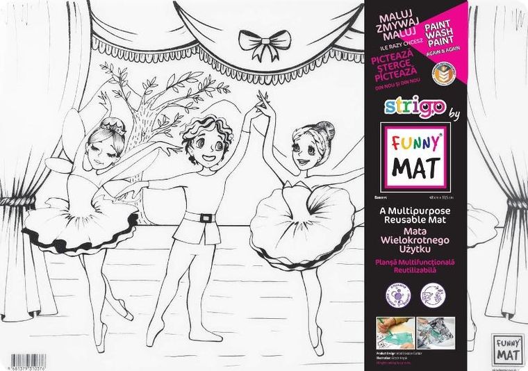 Strigo, podkładka na biurko, mata do malowania, Tancerze