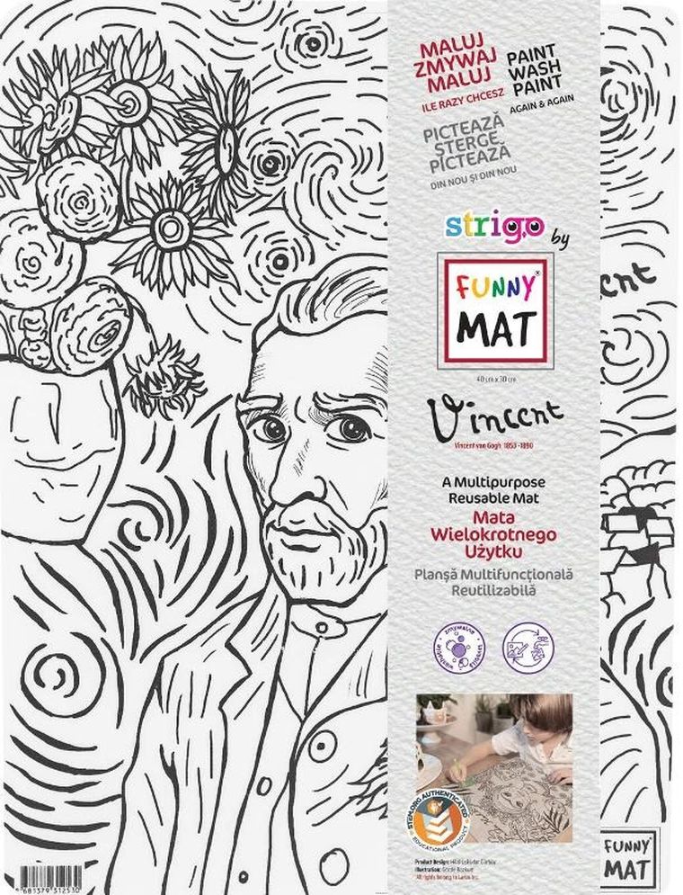 Strigo, podkładka na biurko, mata do malowania, Vincent Van Gogh