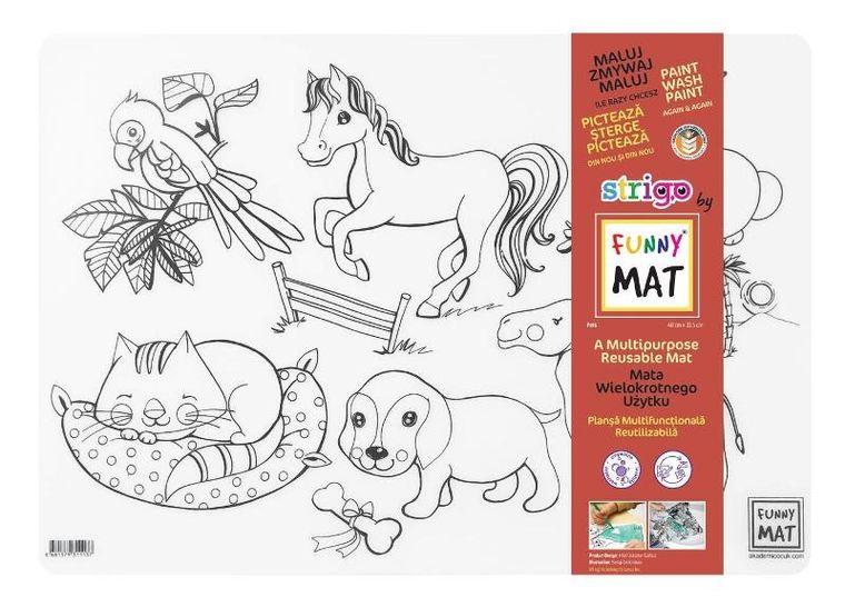 Strigo, podkładka na biurko, mata do malowania, Zwierzęta domowe