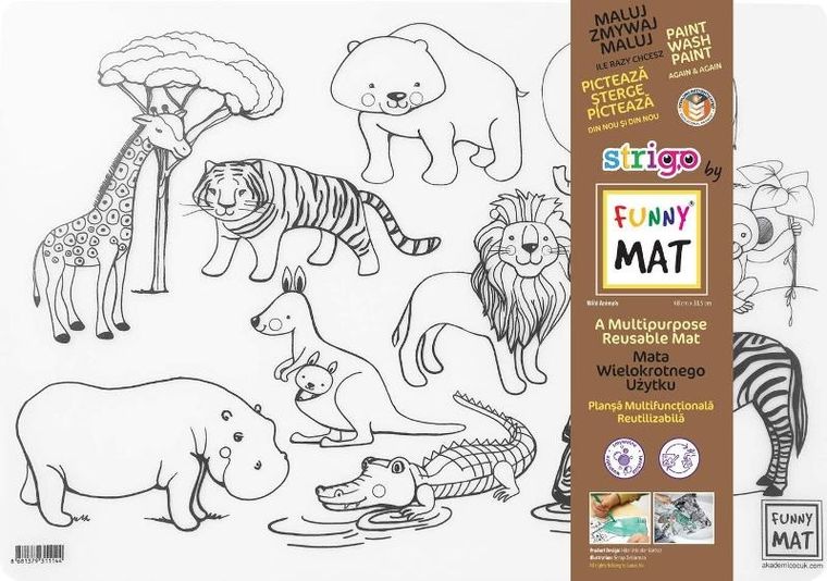 Strigo, podkładka na biurko, mata do malowania, Zwierzęta dzikie