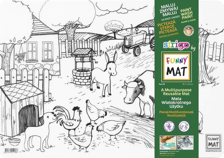 Strigo, podkładka na biurko, mata do malowania, Życie na farmie