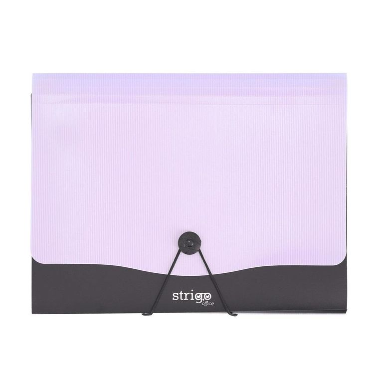 Strigo, Vfile, teczka z 13 przekładkami, A4, liliowa, 1 szt.