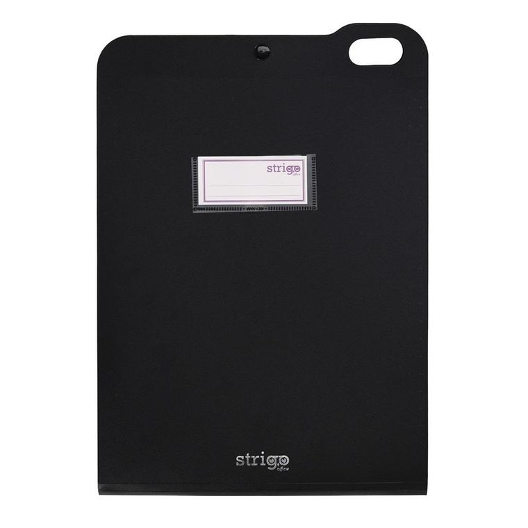 Strigo, Vfile, teczka z 5 przekładkami, A4, czarna, 1 szt.