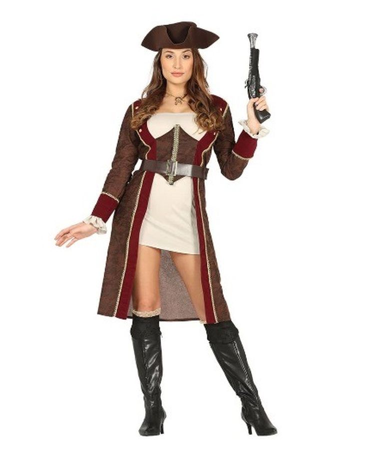 Strój dla dzieci, piratka z płaszczem, rozmiar L