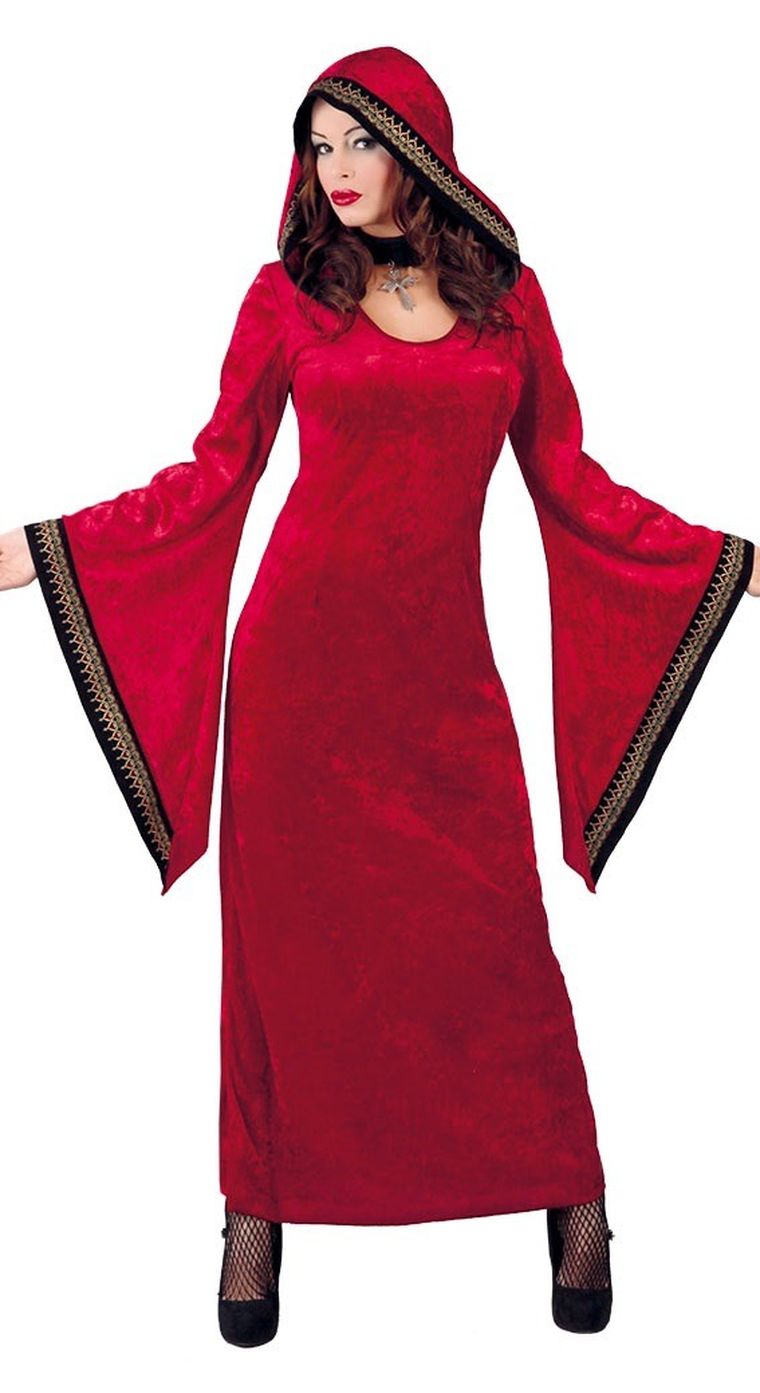 Strój imprezowy, wampirzyca z kapturem, rozmiar M