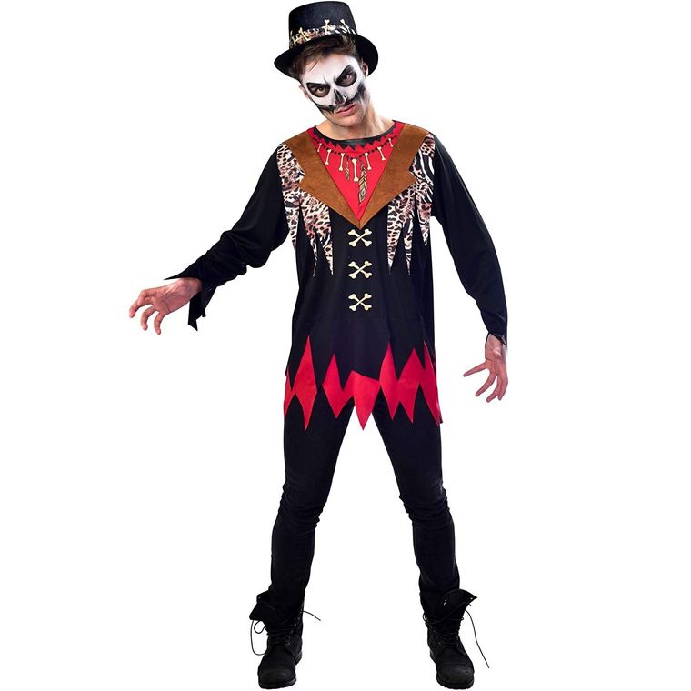 Strój, kapelusz, szaman, doktor zła, rozmiar L