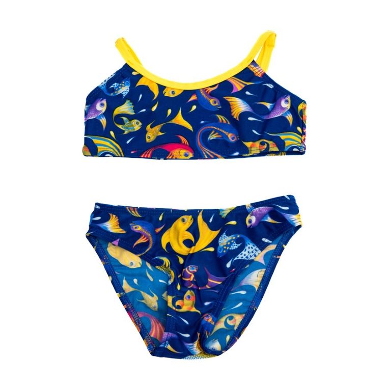 Strój kąpielowy dziewczęcy dwuczęściowy, granatowy, Mariss