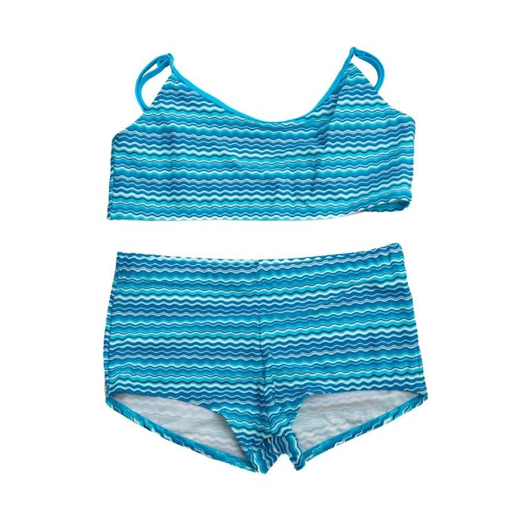 Strój kąpielowy dziewczęcy dwuczęściowy, niebieski, Mariss