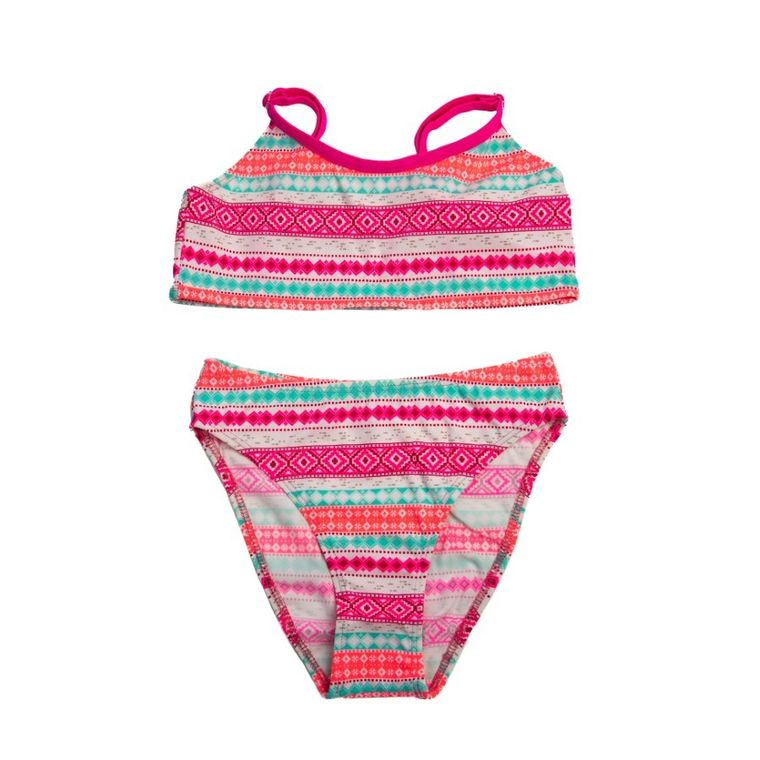 Strój kąpielowy dziewczęcy dwuczęściowy, różowy, Mariss