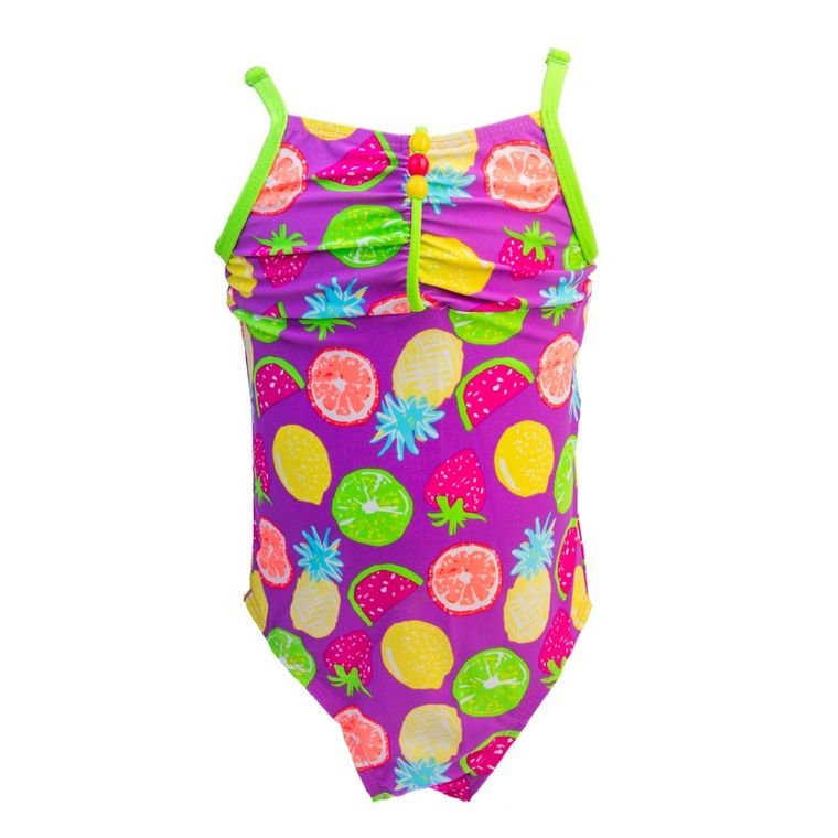 Strój kąpielowy dziewczęcy jednoczęściowy, fioletowy, Mariss