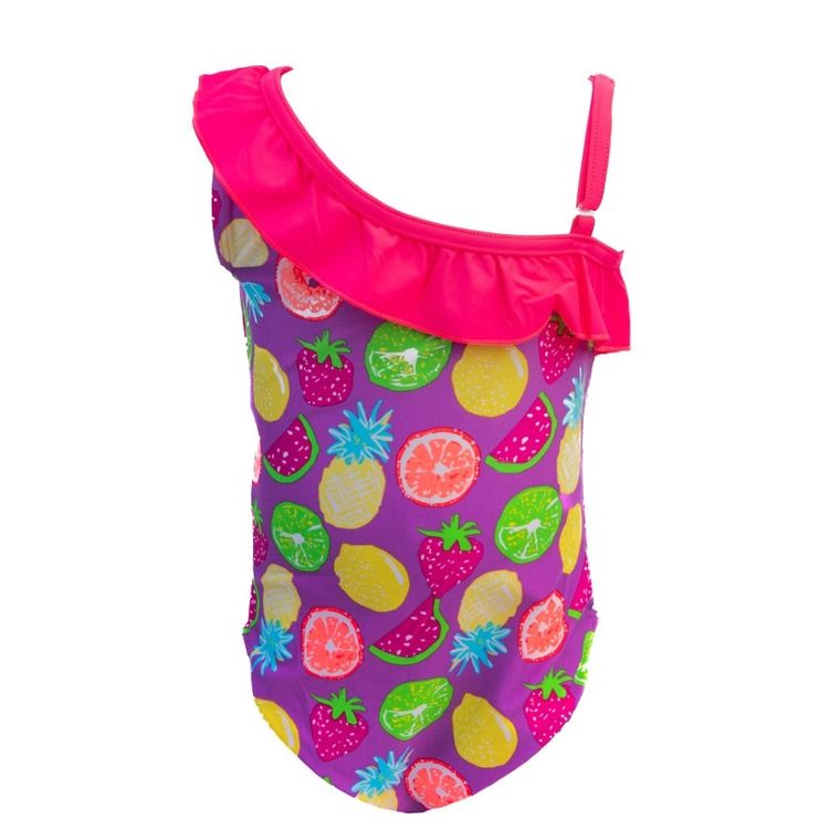 Strój kąpielowy dziewczęcy jednoczęściowy, fioletowy, Mariss