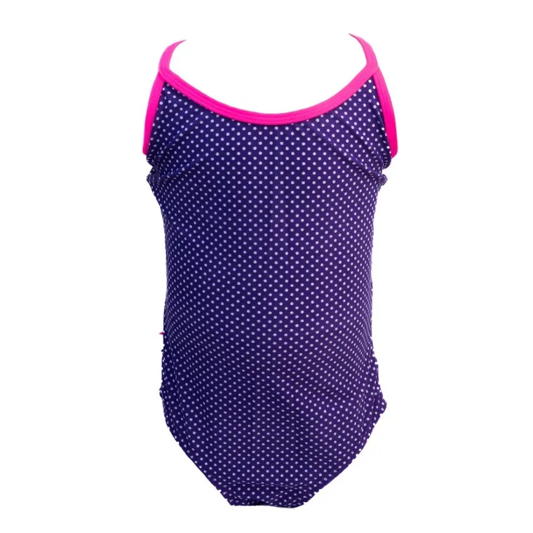 Strój kąpielowy dziewczęcy jednoczęściowy, fioletowy, Mariss