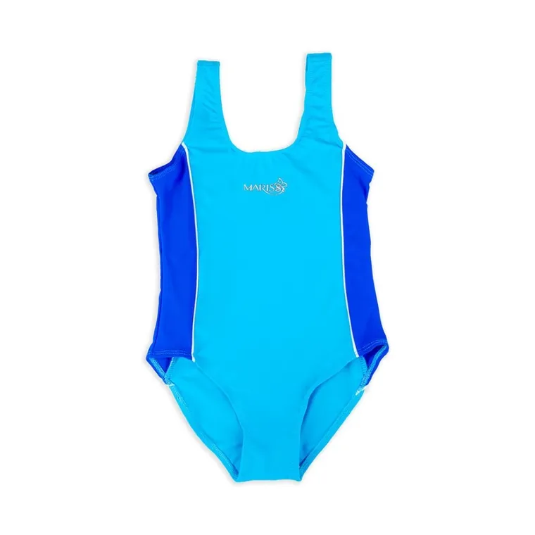 Strój kąpielowy dziewczęcy jednoczęściowy, niebieski, Mariss