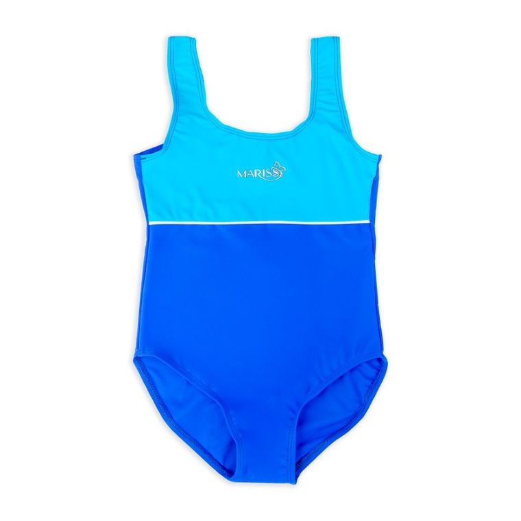 Strój kąpielowy dziewczęcy jednoczęściowy, niebieski, Mariss