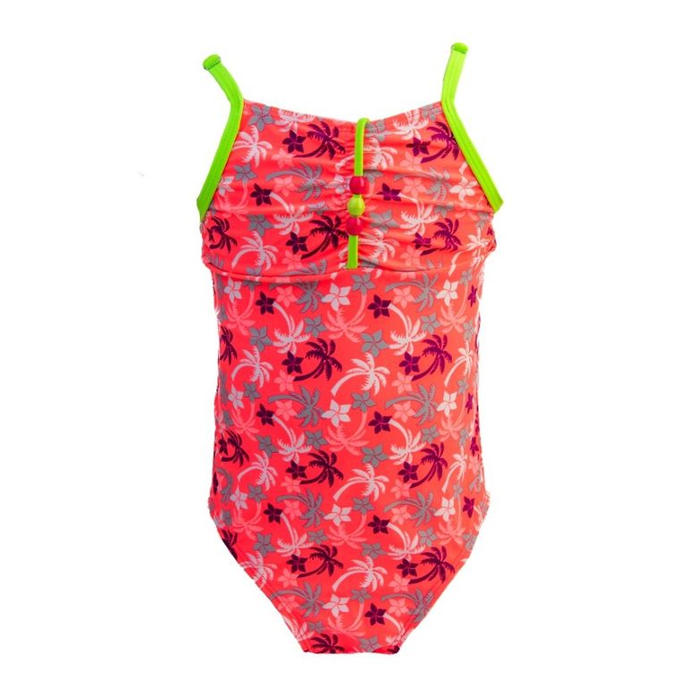 Strój kąpielowy dziewczęcy jednoczęściowy, różowy, Mariss