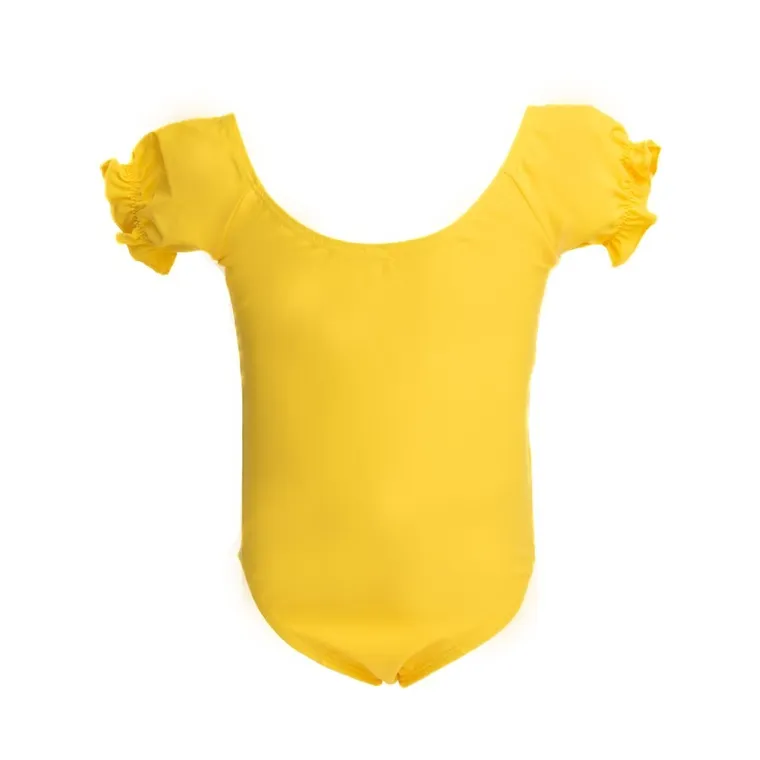 Strój kąpielowy dziewczęcy jednoczęściowy, żółty, Mariss