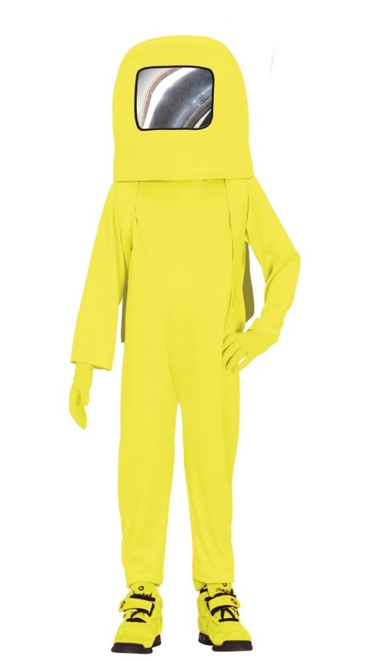 Strój, Kosmonauta Among Us, kosmita, rozmiar 110/116, żółty