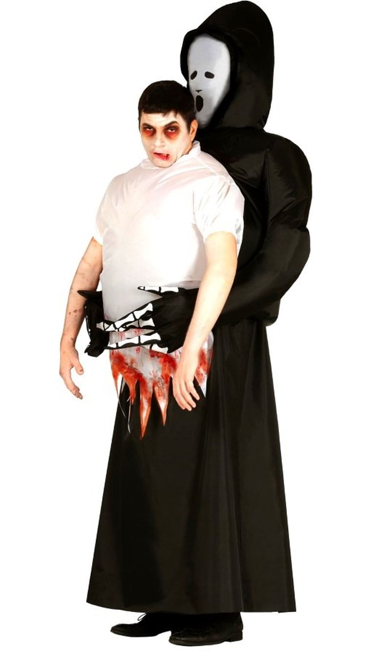 Strój, krzyk, kostucha śmierć, rozmiar L