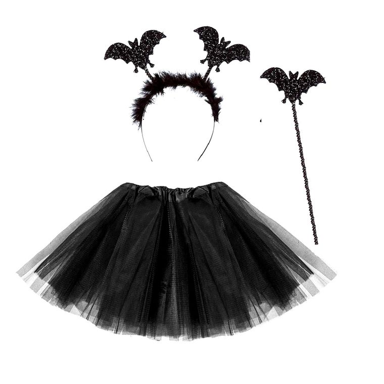 Strój, nietoperz, zestaw ze spódnicą