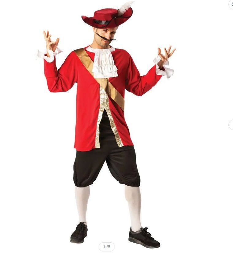 Strój, pirat, kapitan, rozmiar XL