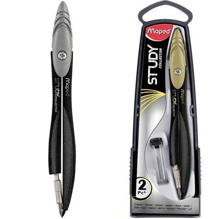 Study Collector, cyrkiel czarny z grafitami