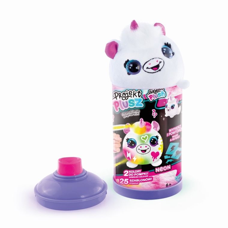 Style4Ever, Projekt Plusz, Zaprojektuj Swojego Pluszaka, Neon, zestaw z akcesoriami w tubie