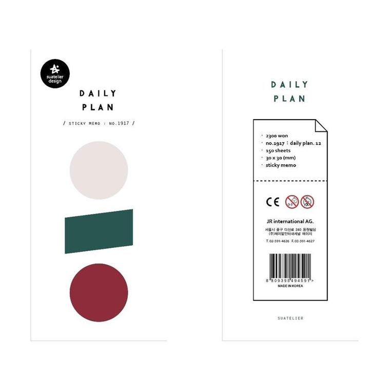 Suatelier, kartki klejone, znaczniki, koła, 150 szt.