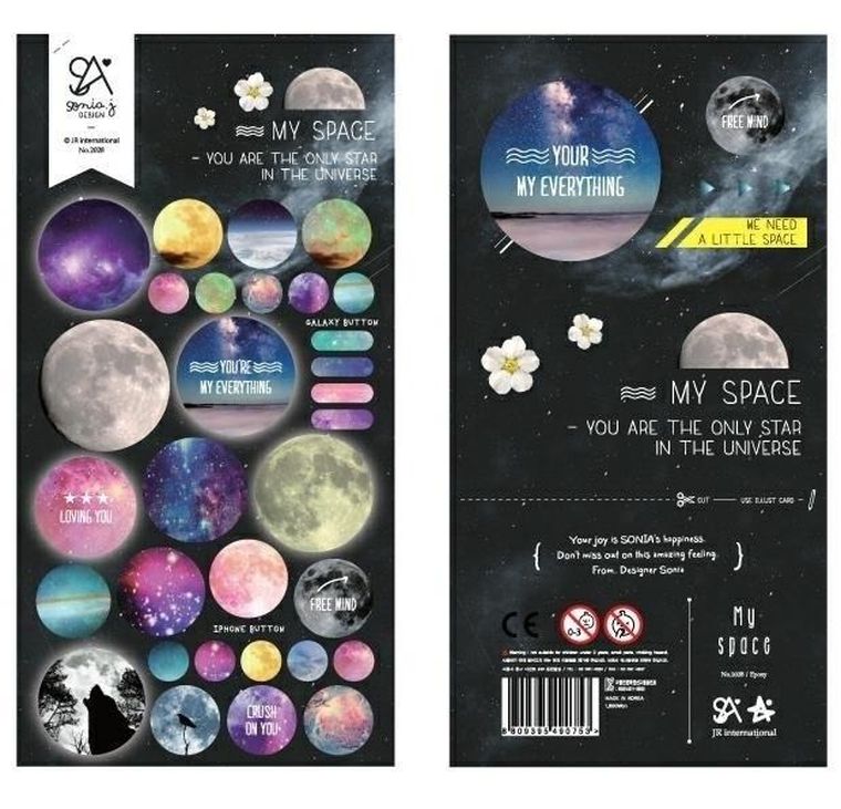 Suatelier, naklejki, kosmos