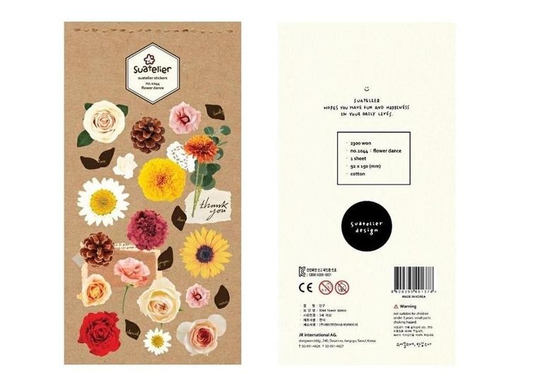 Suatelier, naklejki, kwiaty